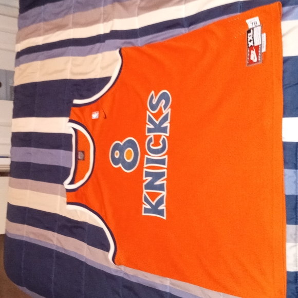 Nike Orange Alternate #8 Latrell Sprewell Swingman '78 Knicks Jersey XXL - Picture 1 of 5